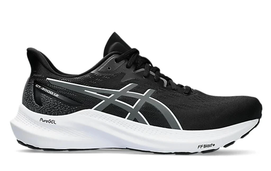 Asics Men’S Gt-2000 12 Running Shoes- Wide/ 4E In Black/carrier Grey 1