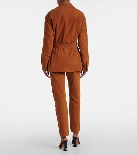 BLAZÉ MILANO Viva Sahariana belted suede jacket 3
