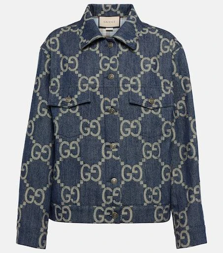 Gucci Jumbo GG oversized denim jacket 1