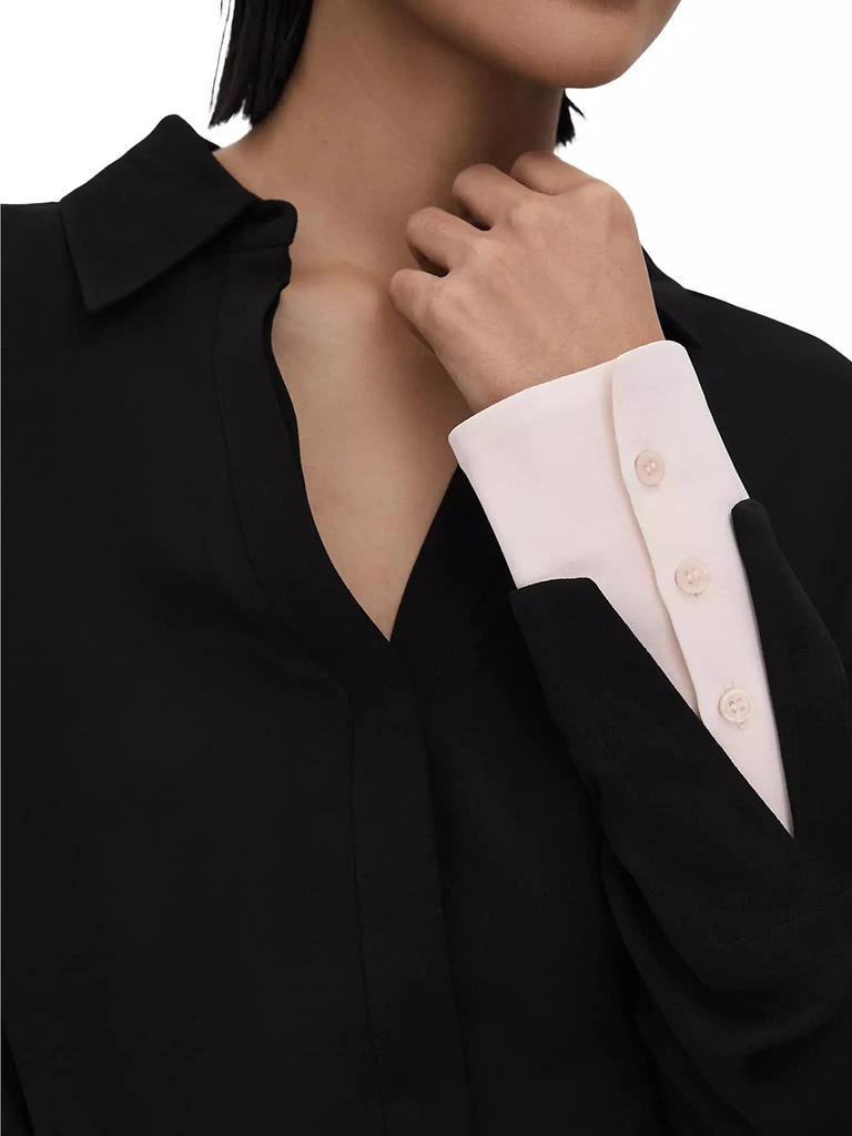 REISS Nila Contrast-Trim Shirt 5