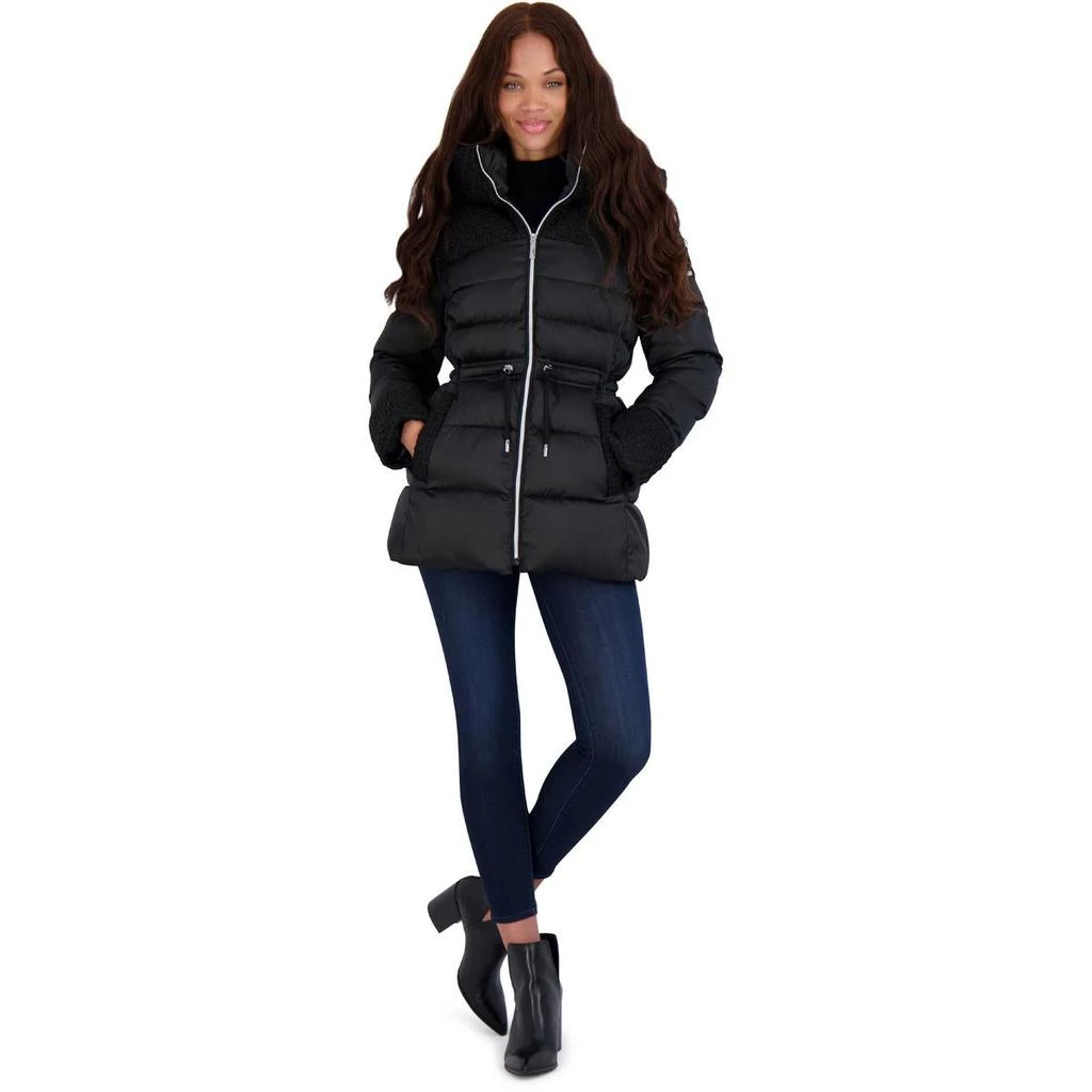 Laundry by Shelli Segal Womens Slimming Novelty Puffer Jacket 3