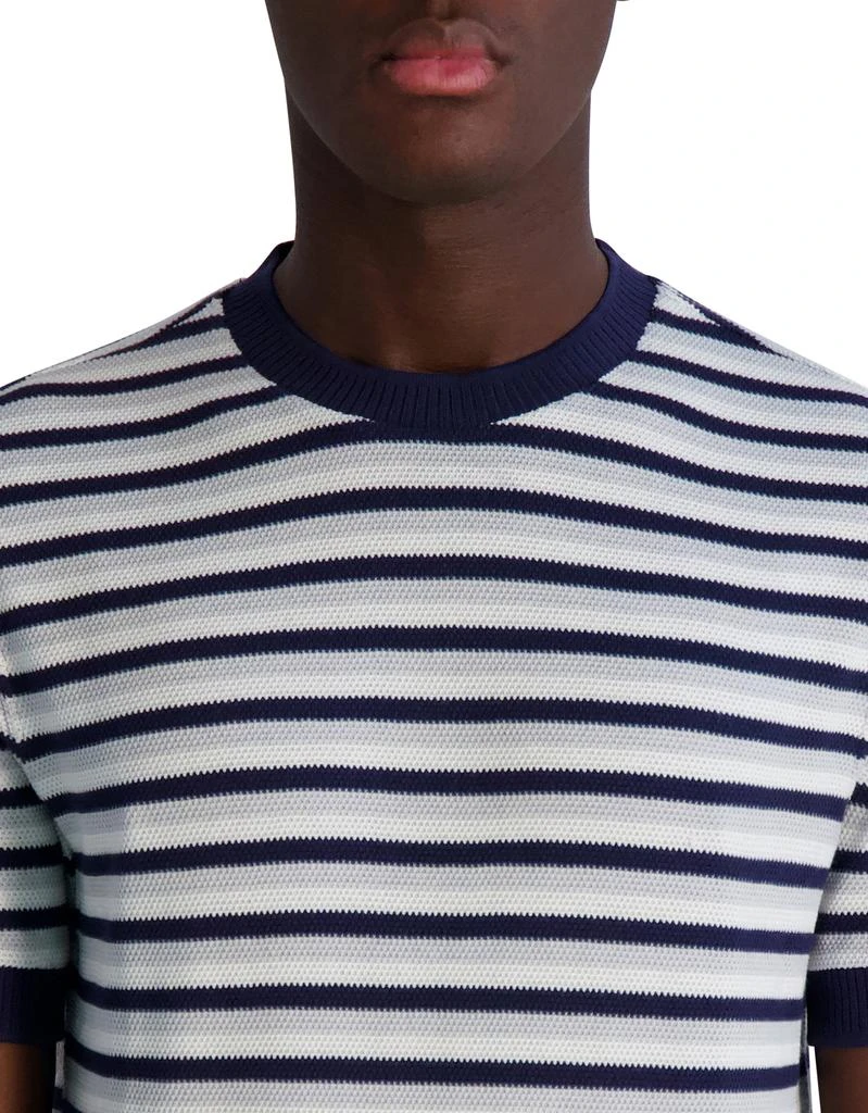 Karl Lagerfeld Paris KNIT STRIPE SHORT SLEEVE TEE 5