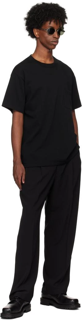 n.hoolywood Black Patch Easy Trousers 5