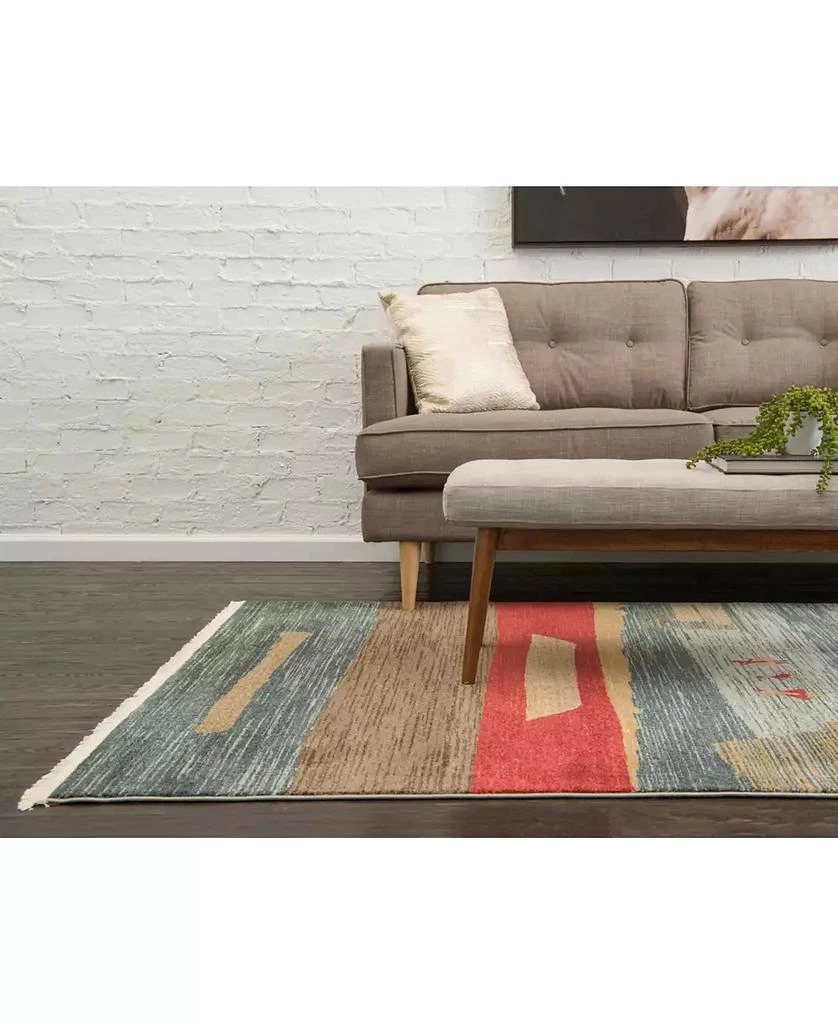 Bayshore Home Ojas Oja3 Light Blue 8' x 10' Area Rug 3