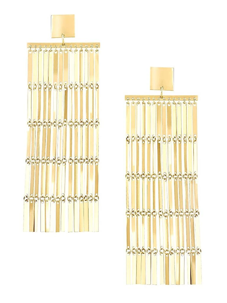 LANA 14K Yellow Gold Laser Chandelier Earrings 1
