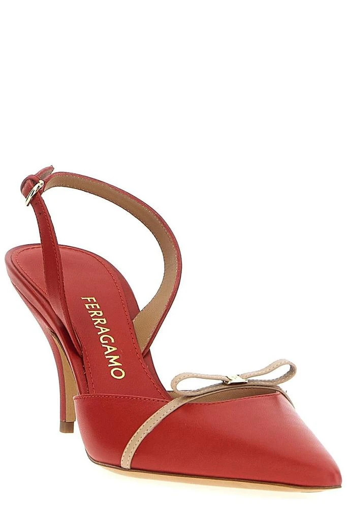 Salvatore Ferragamo Ferragamo Gylla Mini Bow Slingback Pumps 2