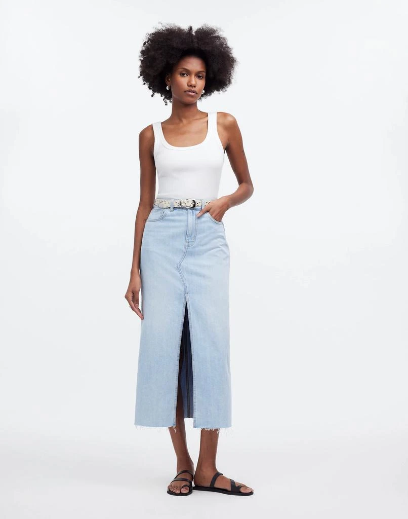 Madewell The Rilee Denim Midi Skirt 2