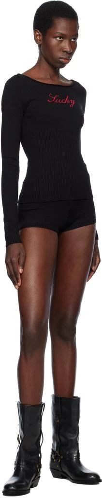 Frankies Bikinis Black Bella Hadid Edition Theo Knit Sweater 4