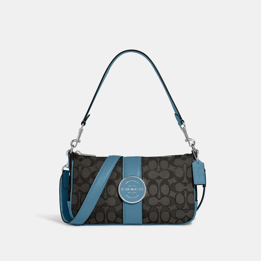 Coach Coach Outlet Lonnie Baguette In Signature Jacquard 4