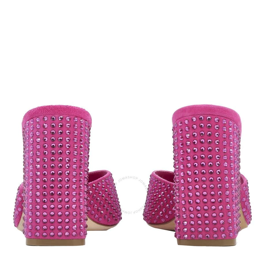 Paris Texas Paris Texas Pink Ruby Holly Anja Crystal-Embellished Mules, Brand Size 37 ( US Size 7 ) 3