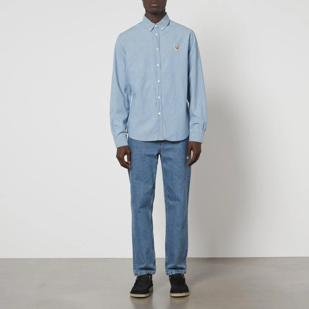 Maison Kitsuné Maison Kitsuné Classic Institutional Fox Head Denim Shirt 3