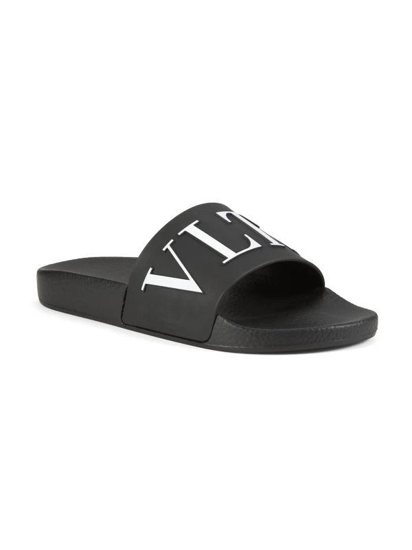 Valentino Logo Rubber Slides 2