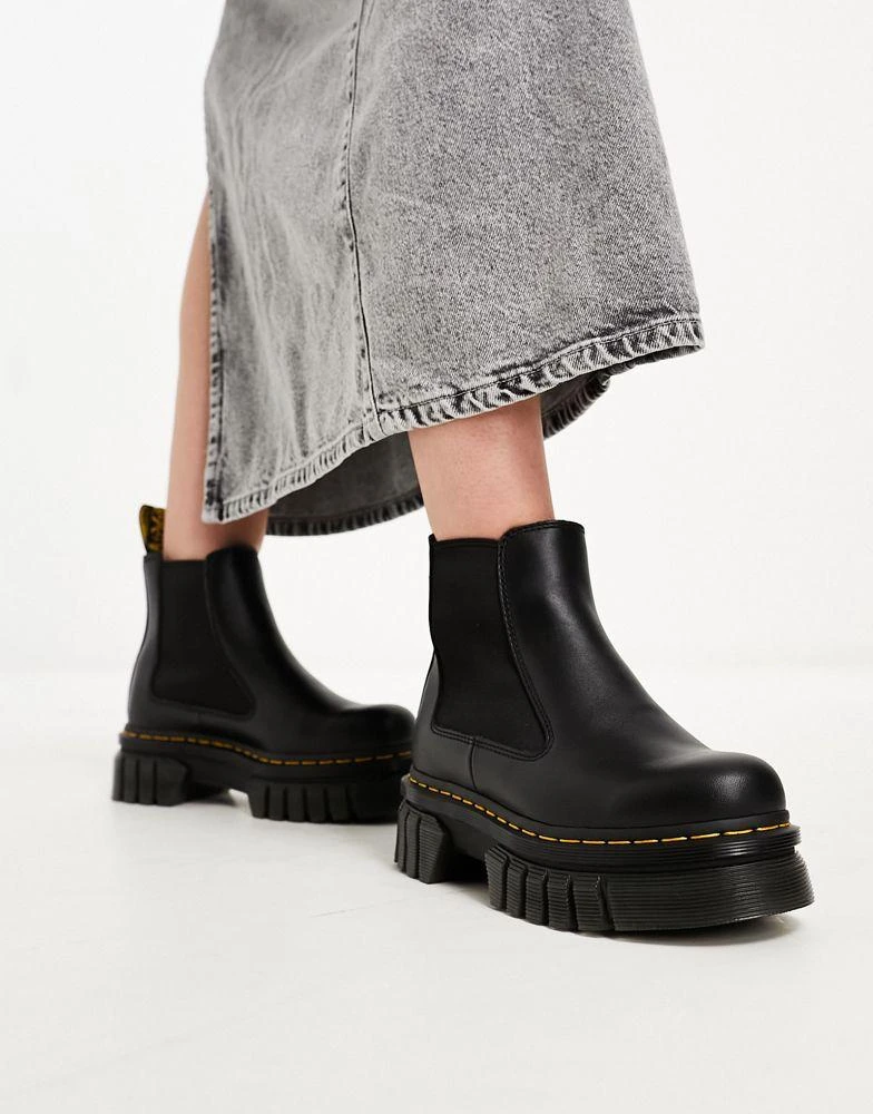Dr. Martens Dr Martens Audrick chunky flat chelsea boot in black 1