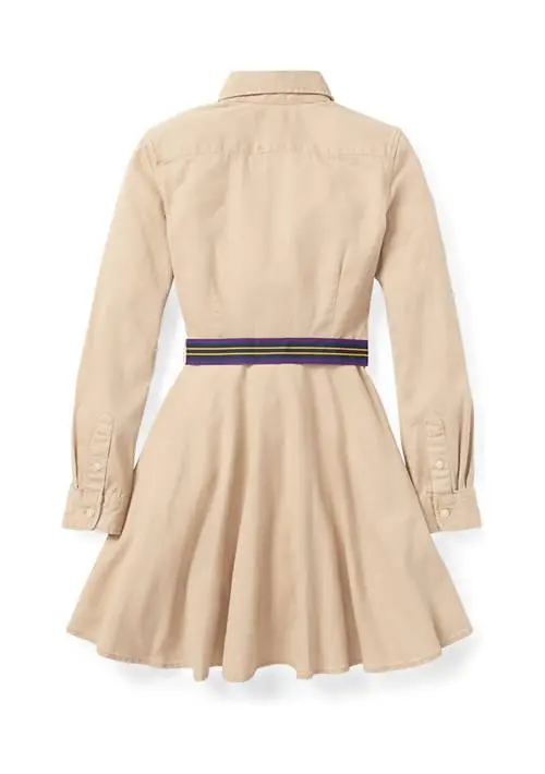 Ralph Lauren Belted Cotton Chino Shirtdress 2