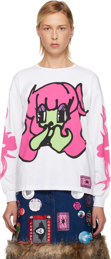 White Bashful Oversized Jersey T-shirt – On Sale Now with Up to 58