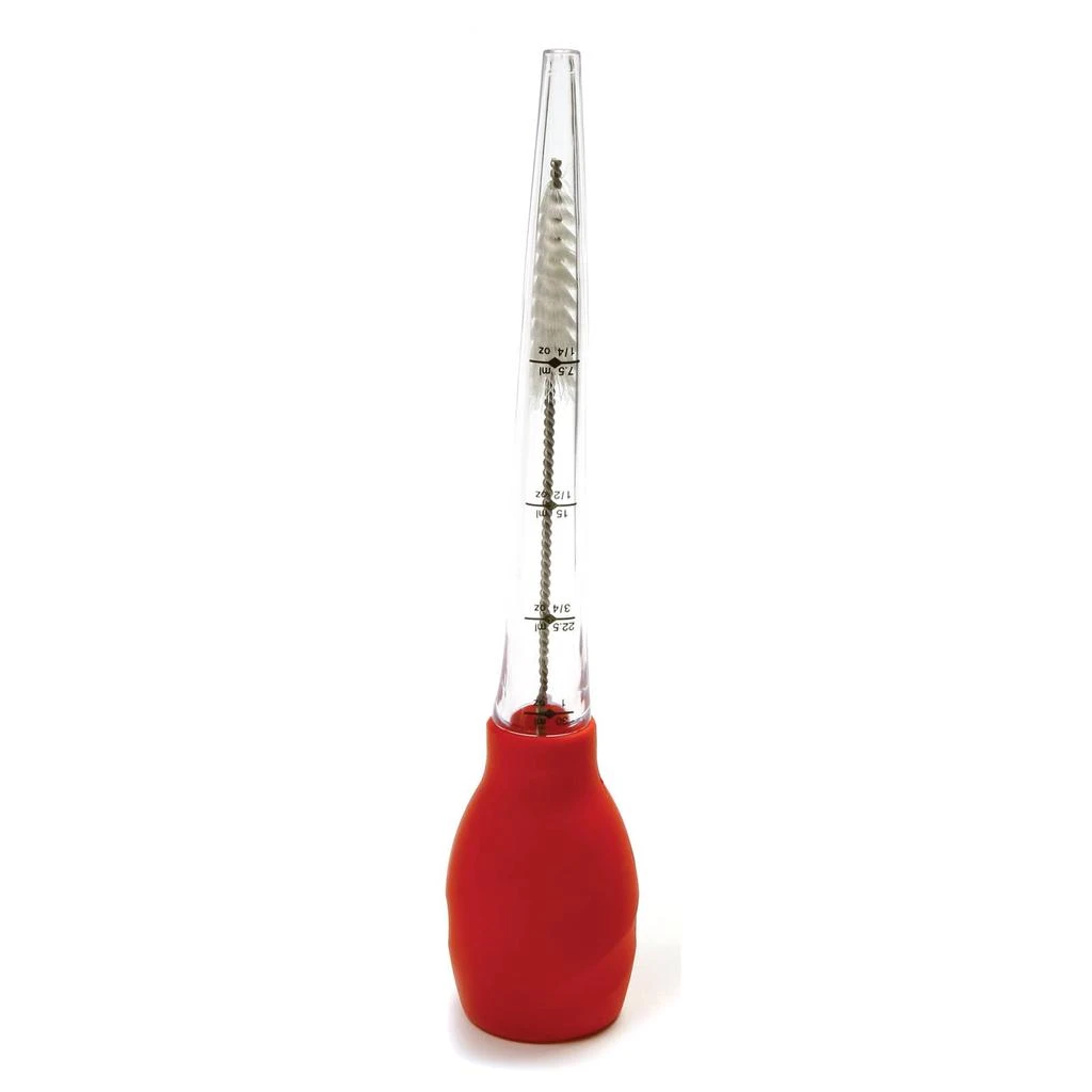 Norpro Silicone Stand Up Baster, 1 oz Capacity, Heat Resistant, Red