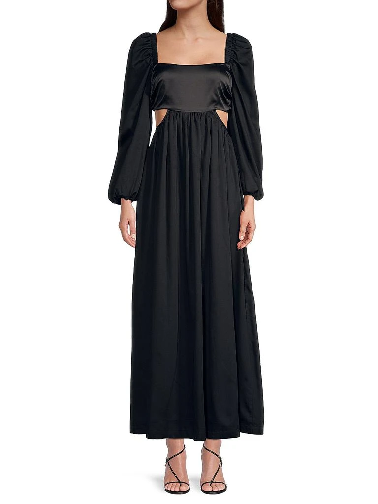 Hansen + Gretel Orbison Balloon-Sleeve Maxi Dress 2