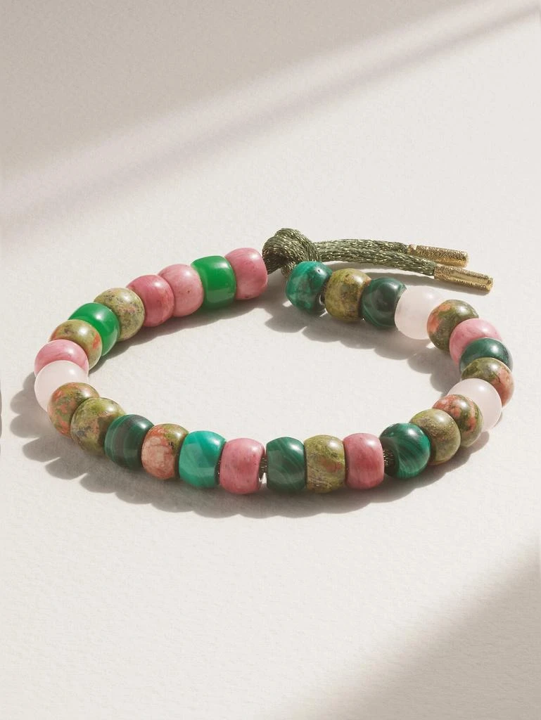 CAROLINA BUCCI Forte Beads “comporta” 18k 黄金、卢勒克斯、多种宝石手链 1