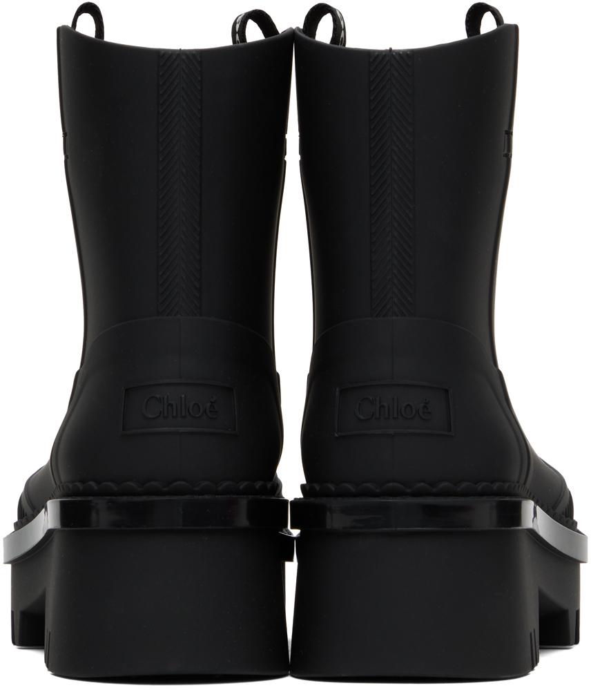 Chloé Black Raina Rain Boots