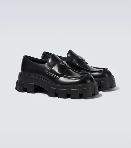 Prada Monolith leather loafers 5
