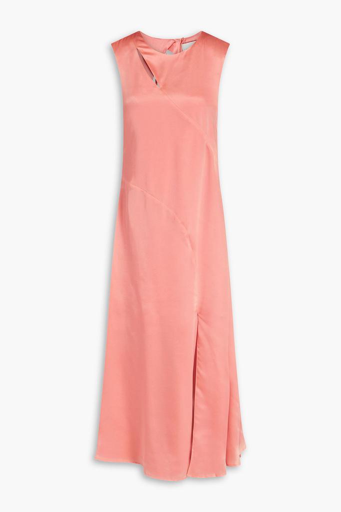 HOLZWEILER Cutout silk-satin midi dress