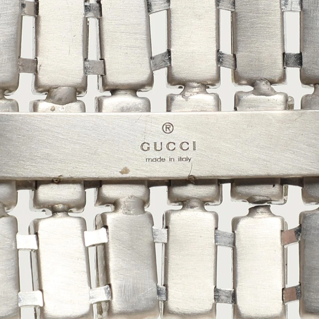 Gucci Gucci Silver Tone Metal and Crystal Embellishment Headband 5