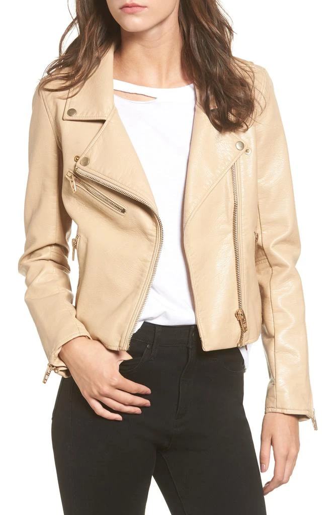 Blank NYC Faux Leather Moto Jacket