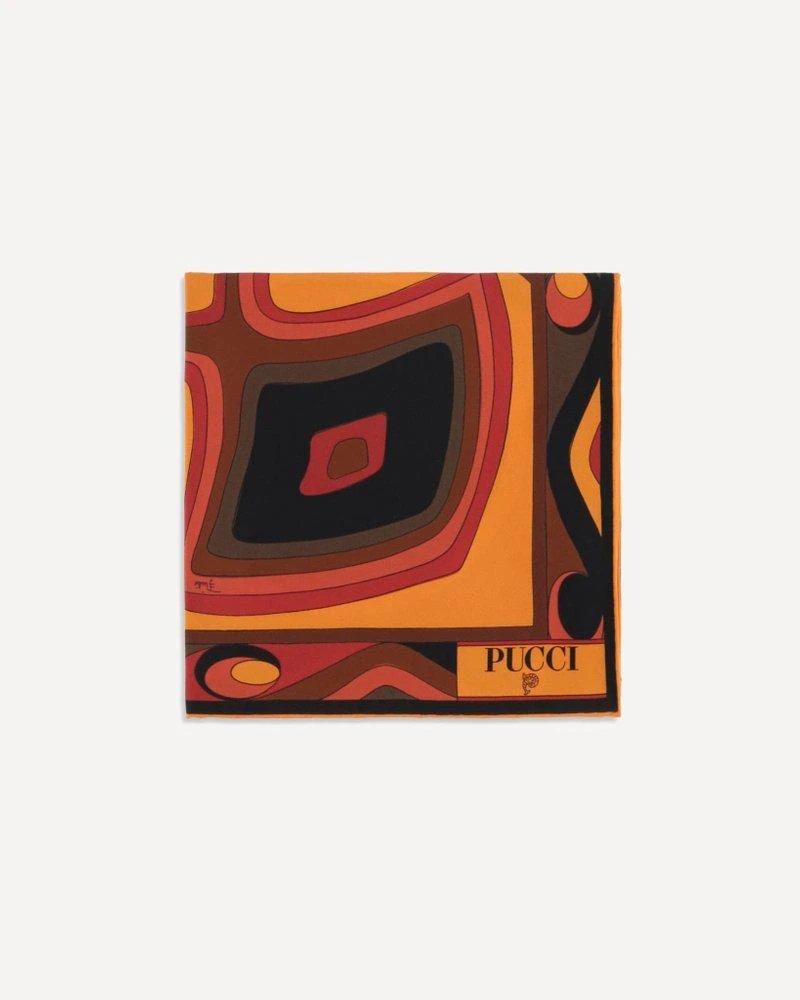 PUCCI PUCCI Bongo Print Silk Scarf