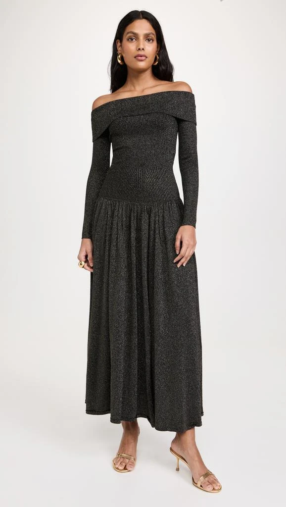 Zimmermann Crush Metallic Flare Skirt 4