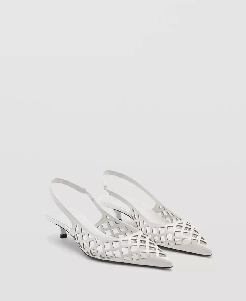 Mango Women's Die-Cut Kitten Shoes