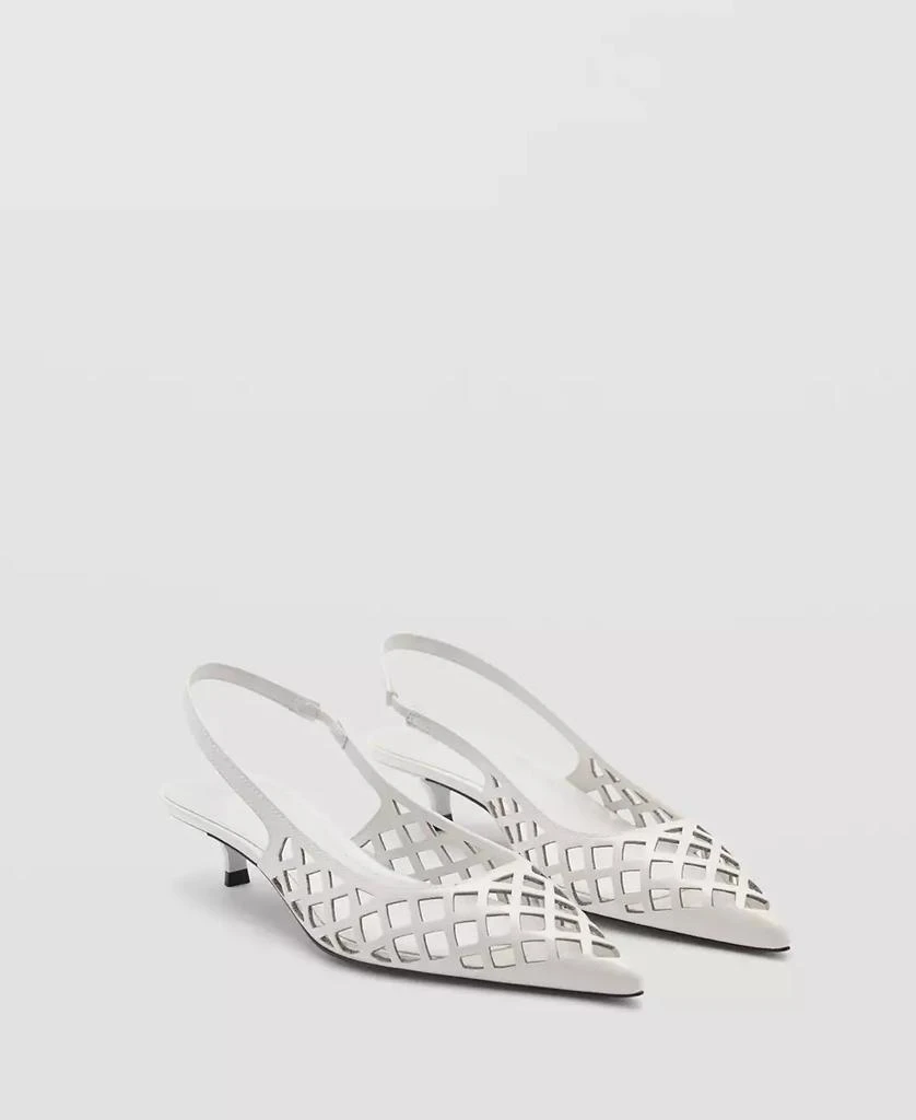Mango Women's Die-Cut Kitten Shoes 1