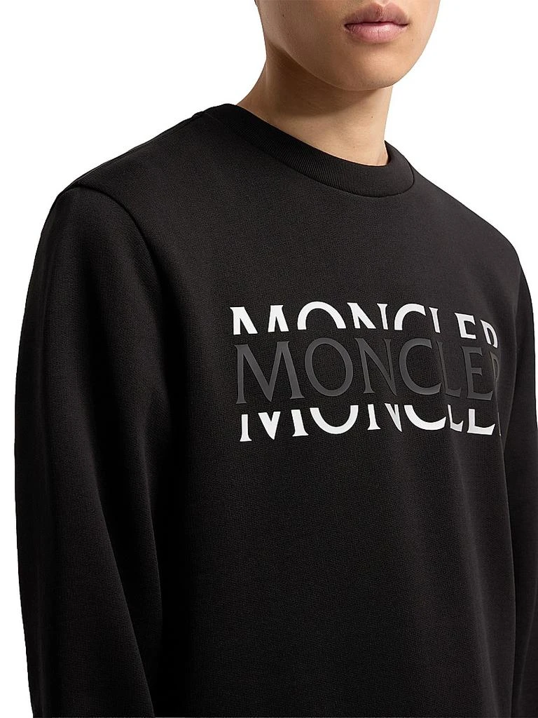 Moncler Crew Neck Sweatshirt in Cotton Jersey 4