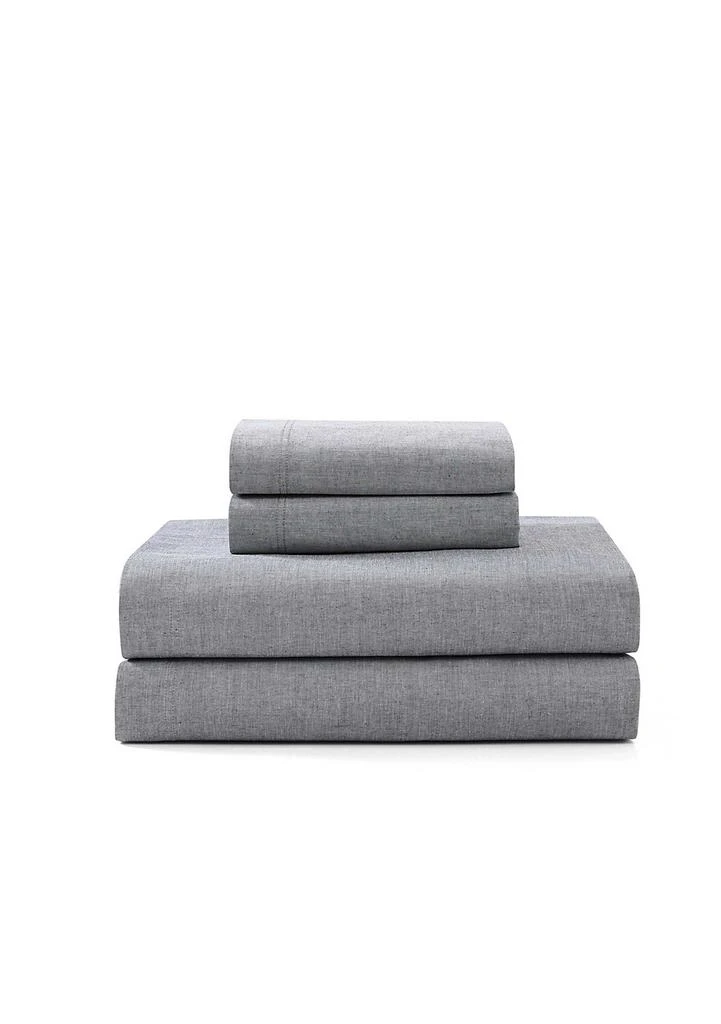 Tommy Hilfiger Washed Yarn Dyed Cotton Sheet Set