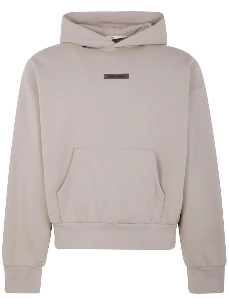 Essentials Fear Of God Essentials Metallic Logo Fleece Hoodie 1