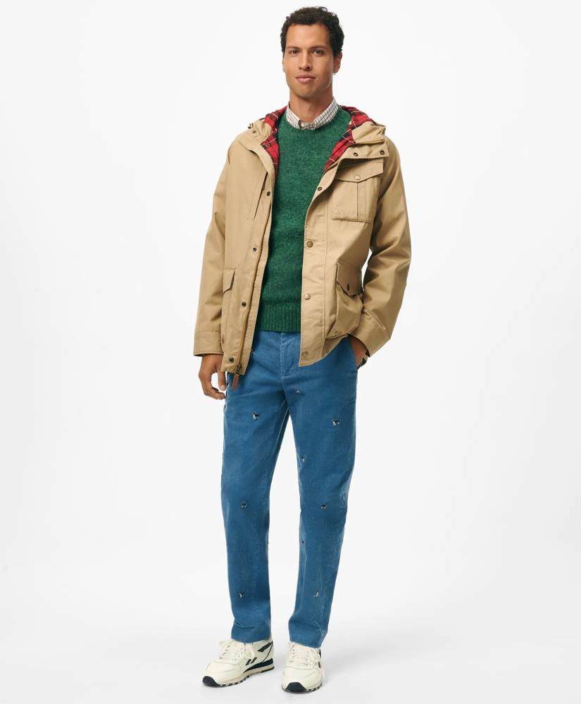Brooks Brothers Dry Waxed Cotton Field Jacket with Hood
