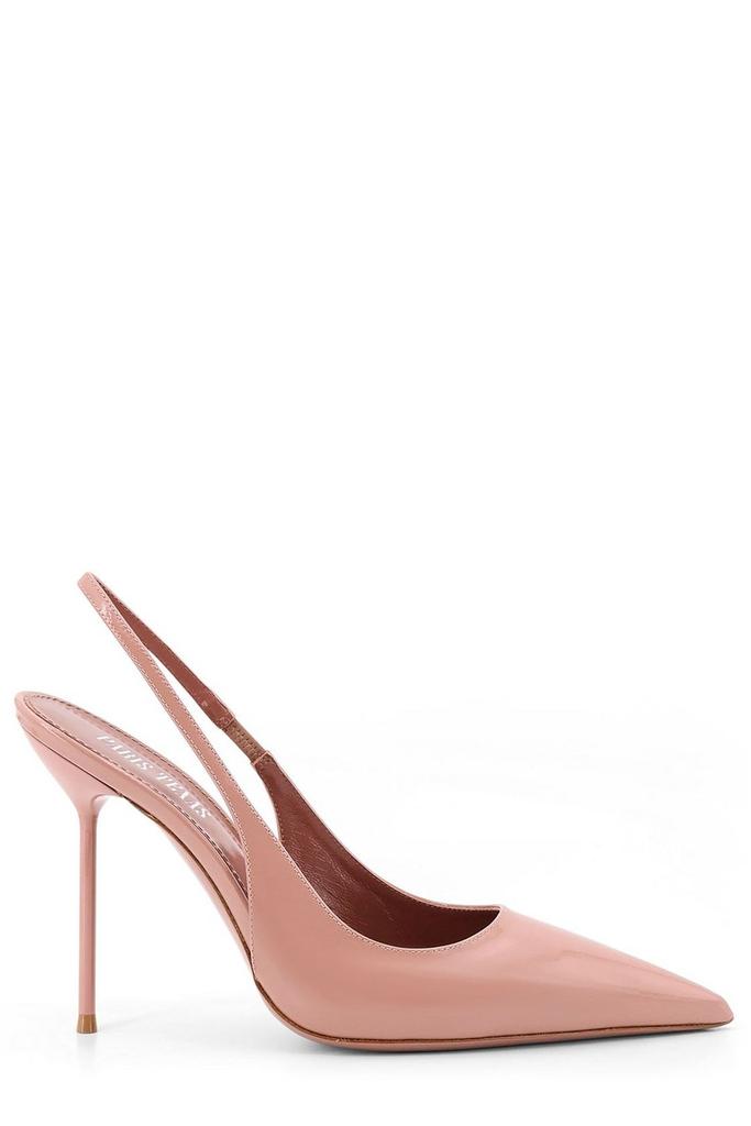 パンプス Paris Texas Lidia Slingback Lidia patent leather slingback pumps in black - Paris Texas