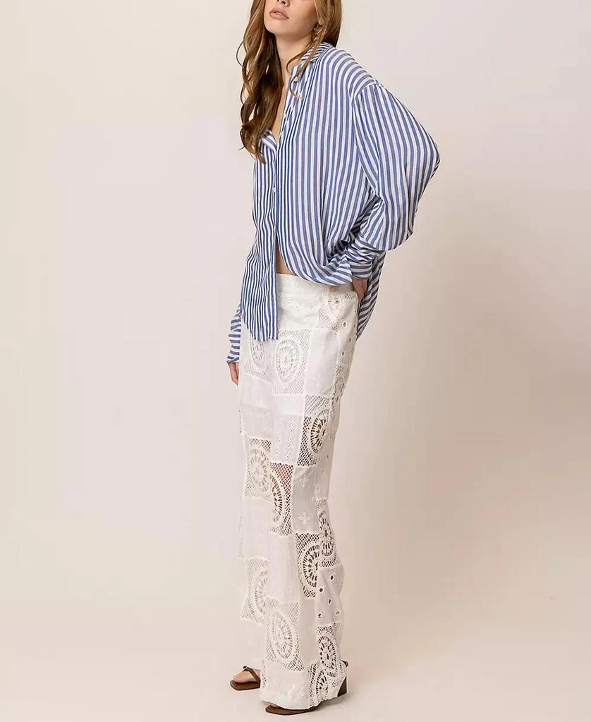 Line & Dot Women's Biva Quilted-Lace Pull-On Pants 3