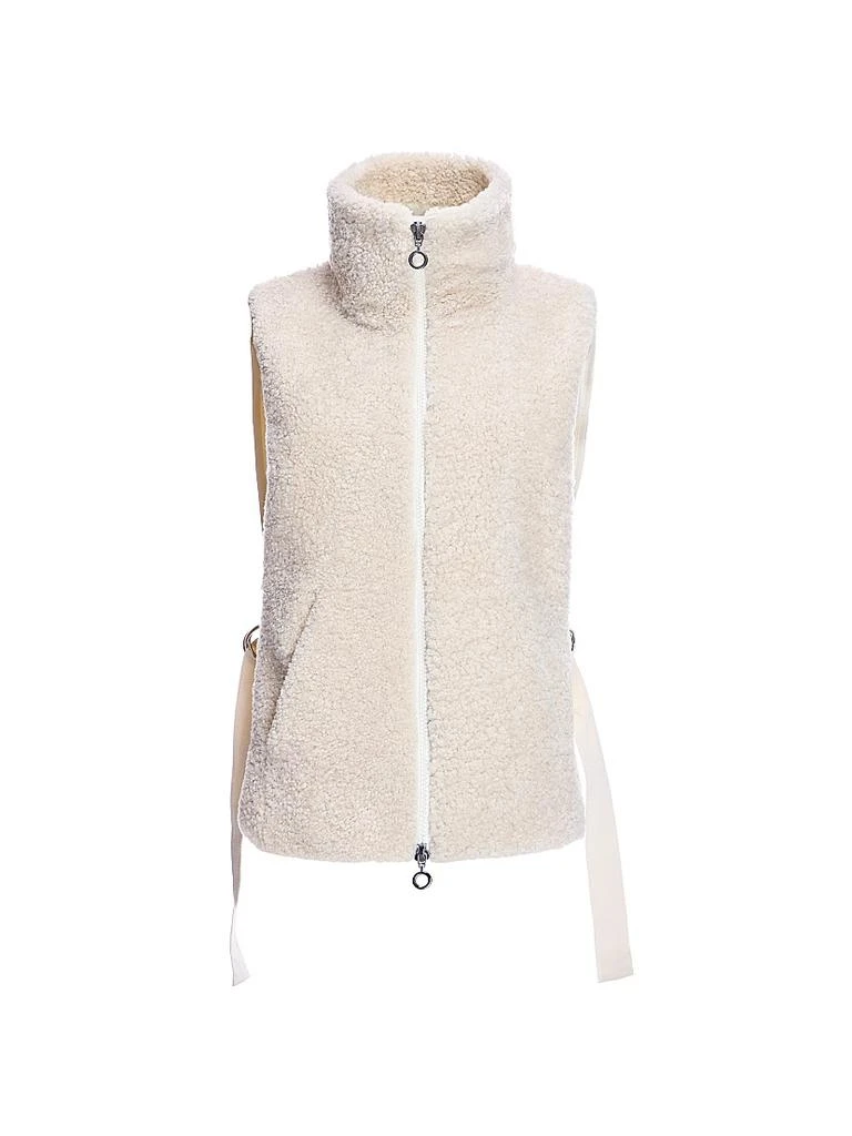 Maximilian Dyed Shearling & Quilted Shell Vest 1
