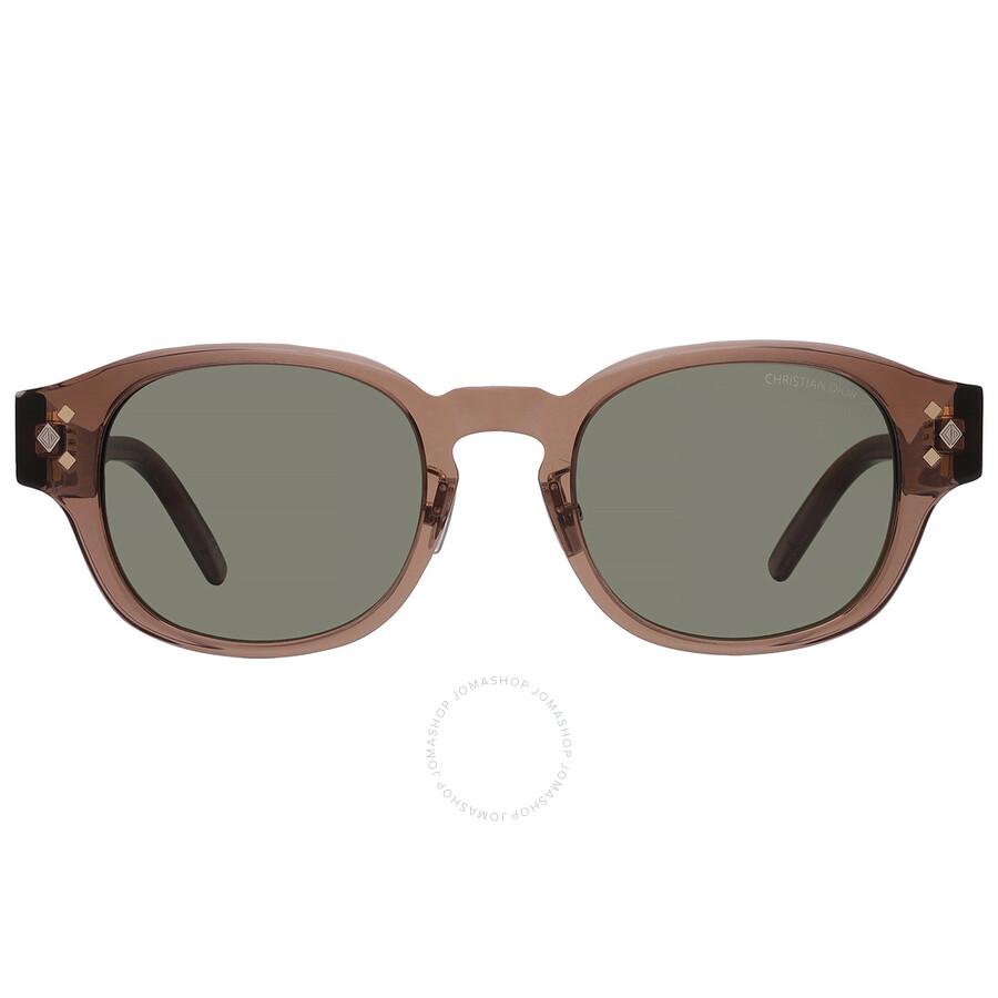 Dior CD DIAMOND R2F Brown Oval Men's Sunglasses DM40117F 45E 51