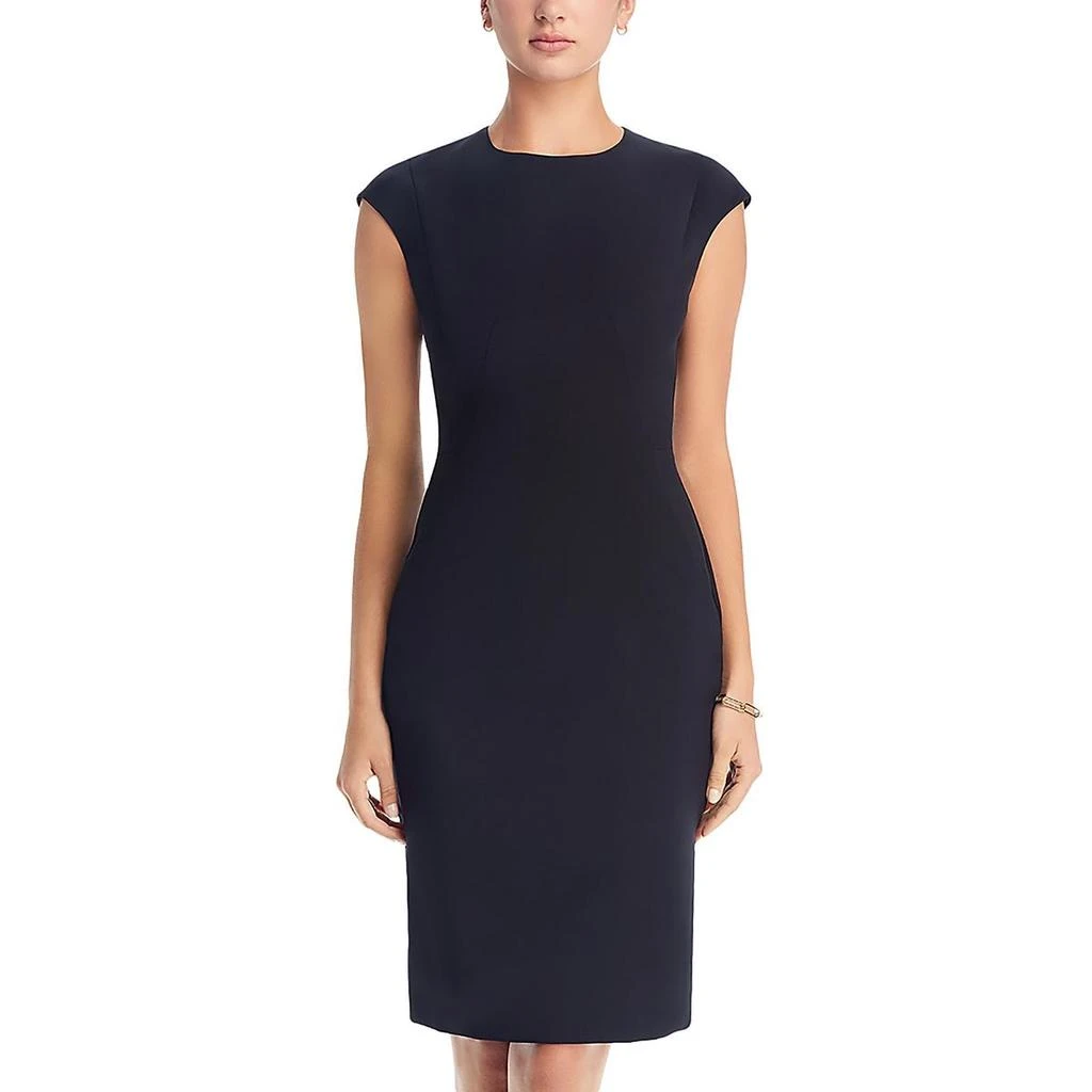 Hugo Boss Womens Solid Wool Sheath Dress 1