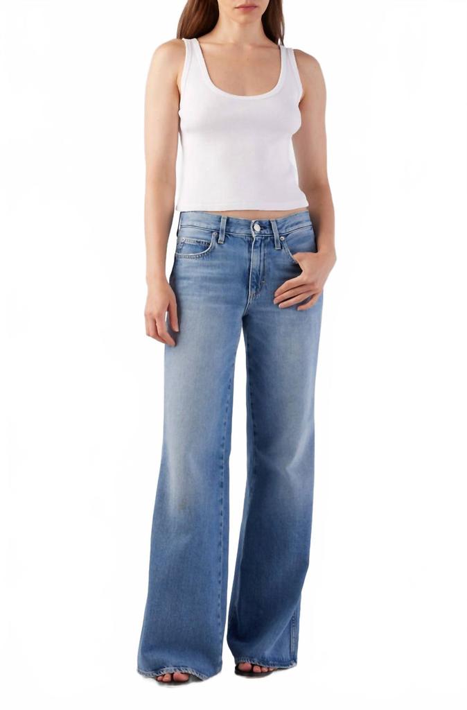 AMO Faith Relaxed Flare Jean In Maverick
