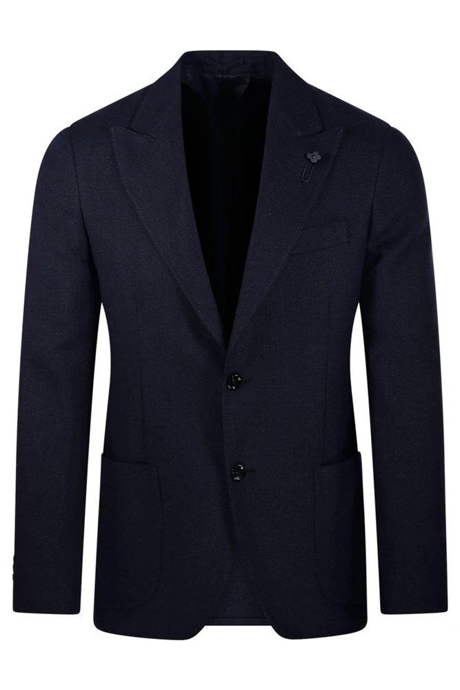 LARDINI Lardini Single-Breasted Patch-Pocket Blazer