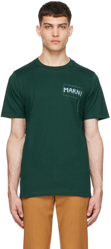 Marni Green Patch T-Shirt 1