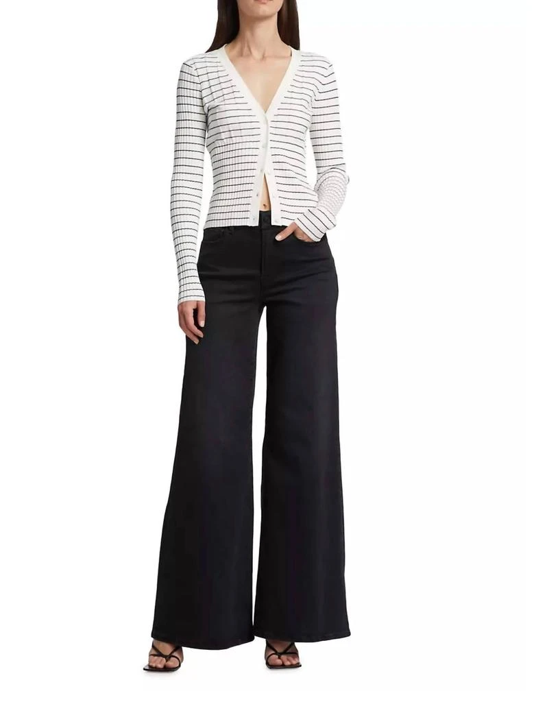 FRAME Le Palazzo Wide-Leg Jeans In Black 4