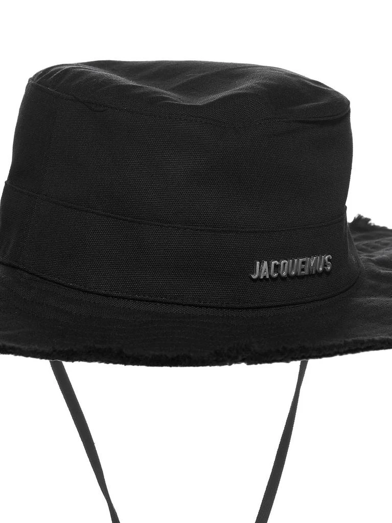 Jacquemus Black Frayed Edge Hat Black la casquette artichaut frayed-edge cap Jacquemus  main image 4