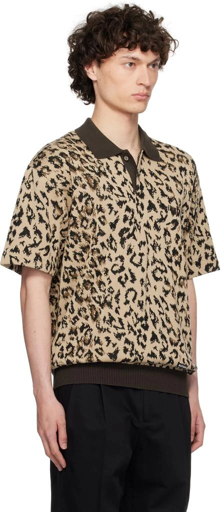 Shop Beige Jacquard Knit Polo on Sale at BeyondStyle – Get 62% Off 