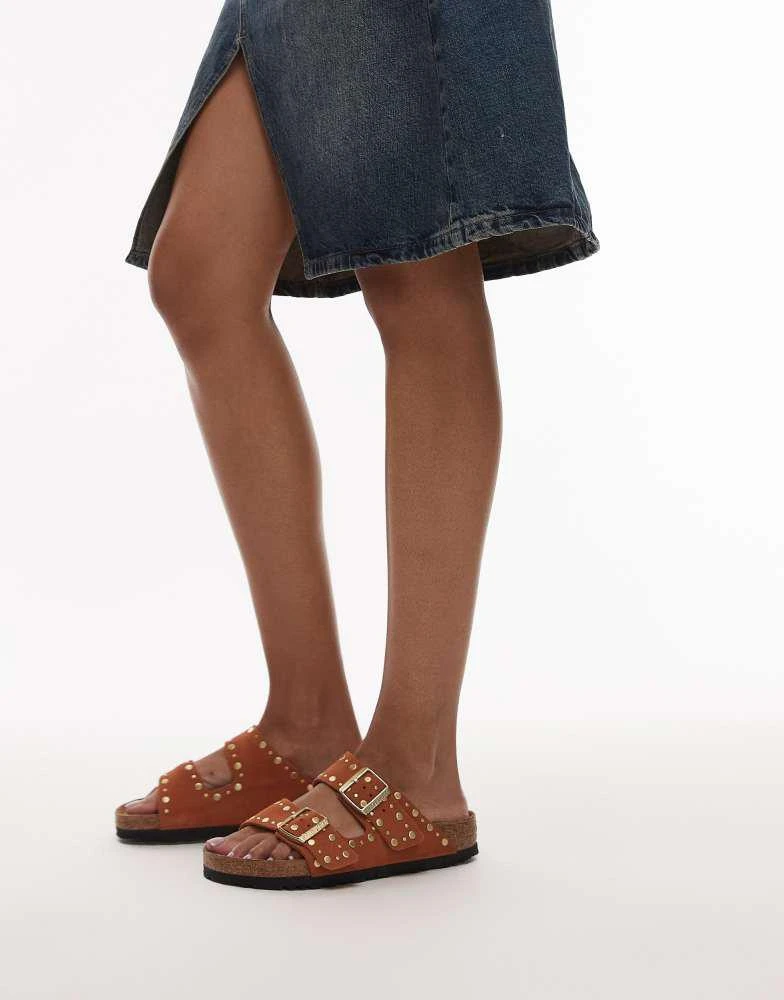 Birkenstock Birkenstock Arizona rivet sandal in dark rust 2