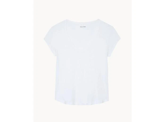 Kujten T-Shirt Kaly T-Shirt Col V Manches Courtes Lin 1