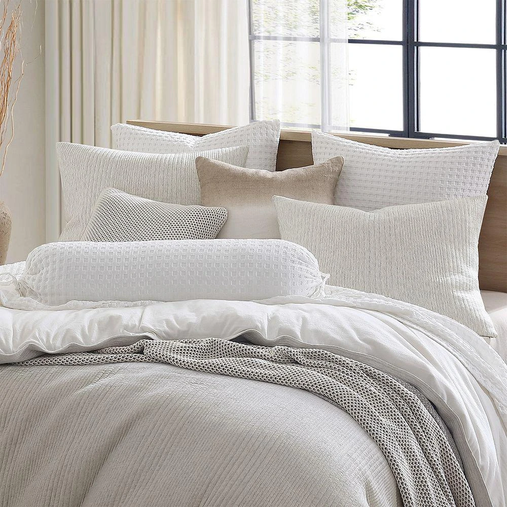 DKNY Ribbed Jersey Duvet Set, Full/Queen 2