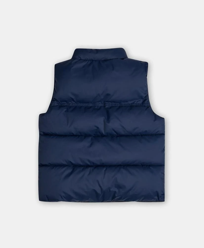 Brooks Brothers Boys Reversible Quilted Puffer Vest with Hood 4